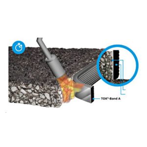 Bituma lenta TOK®-Band A, 40x10mm (kastē 30m) - savienojumu šuvēm (ar īsu aktivācijas liesmu)
