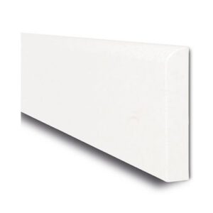 Sienu aizsargs ar noapaļotu sāna profilu, 2060x150x10mm, balts