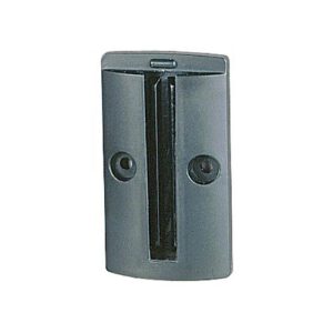 Plastmasas sienas stiprinājums norobežošanas lentai, melns