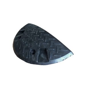 Ātruma slāpētāja (guļošā policista) nobeiguma elements, gumijas, melns, 210x420x50mm