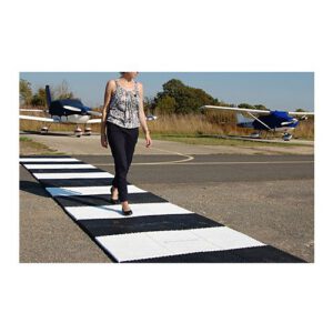 Plastmasas plāksne gājējiem, 1200x600x22mm, dzeltena