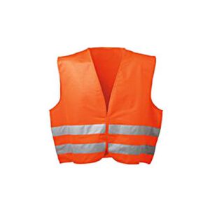 Brīdinoša veste no fluoriscējoša materiāla ar atstarojošām lentām - oranža