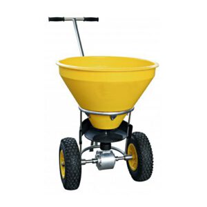 Smilts/sāls kaisītājs uz 2 riteņiem ar nerūsējošā tērauda rāmi, 50l [CE]