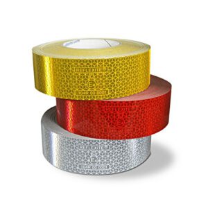 Atstarojoša, fluorescējoša līmlenta ORALITE® VC 104+ Rigid Grade, dzeltena (50mm x 50m)