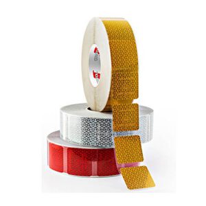 Atstarojoša, fluorescējoša līmlenta ORALITE® VC 104+ Curtain Grade - Segmented, sarkana (56mm x 50m)