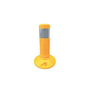 Lokans stabiņš, dzeltens ar baltu atstarojošu lentu, 30cm