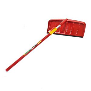 Jumta tīrāmā sniega lāpsta ar teleskopisku kātu