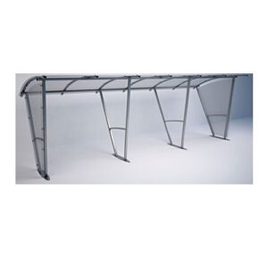 Nojume ar sānu sienām 15 velosipēdu novietošanai, 630x210cm