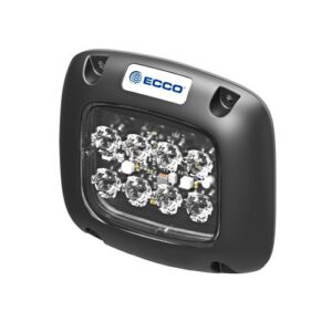 LED brīdinājuma gaisma uz 4 skrūvēm, 8 LED (dzeltena), 12V/24V (R65)