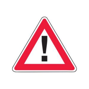 Brīdinājuma zīme Nr.142/Bīstami, 700x700mm, 1. atstarošanas klase