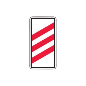 Brīdinājuma zīme Nr.136/Tuvojas dzelzceļa pārbrauktuve, 350x700mm, 2. atstarošanas klase