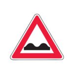 Brīdinājuma zīme Nr.112/Nelīdzens ceļš, 700x700mm, 1. atstarošanas klase