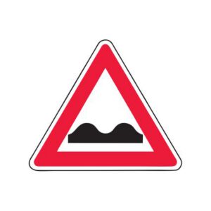 Brīdinājuma zīme Nr.112/Nelīdzens ceļš (metāla)