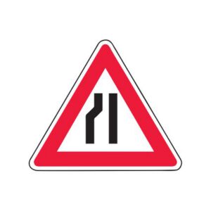 Brīdinājuma zīme Nr.109/Ceļa sašaurinājums (metāla)