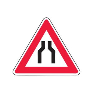 Brīdinājuma zīme Nr.107/Ceļa sašaurinājums (metāla)