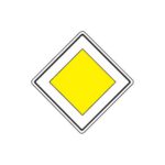 Priekšrocības zīme Nr.201/Galvenais ceļš, 600x600mm, 2. atstarošanas klase