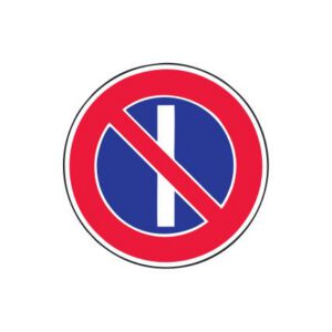 Aizlieguma zīme Nr.328/Nepāra datumos stāvēt aizliegts, d.700mm, 2. atstarošanas klase