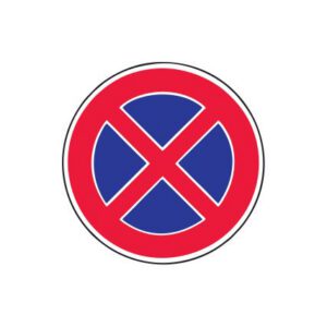 Aizlieguma zīme Nr.326/Apstāties aizliegts, d.600mm, 1. atstarošanas klase