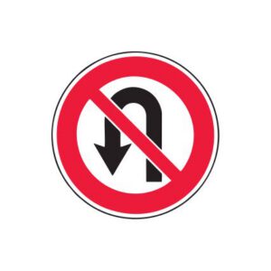 Aizlieguma zīme Nr.317/Apgriezties braukšanai pretējā virzienā aizliegts, d.700mm, 2. atstarošanas klase