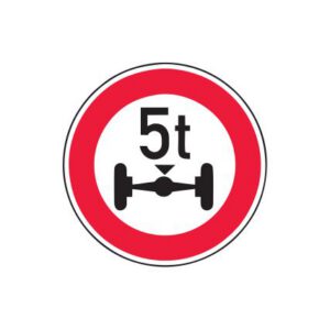 Aizlieguma zīme Nr.313/Ass slodzes ierobežojums, d.700mm, 2. atstarošanas klase