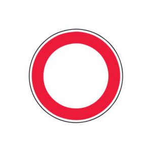 Aizlieguma zīme Nr.302/Braukt aizliegts, d.700mm, 1. atstarošanas klase