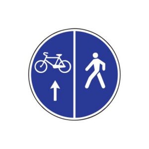 Rīkojuma zīme Nr.419/Gājēju un velosipēdu ceļš, d.700mm, 2. atstarošanas klase