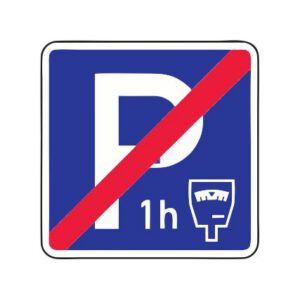 Norādījuma zīme Nr.540/Maksas stāvvietas beigas, 700x700mm, 1. atstarošanas klase