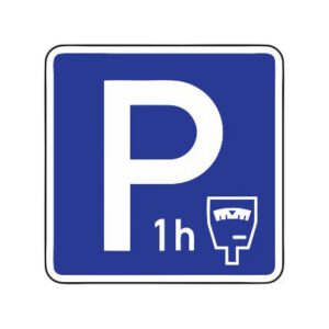 Norādījuma zīme Nr.539/Maksas stāvvieta, 600x600mm, 1. atstarošanas klase