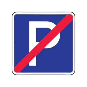 Norādījuma zīme Nr.538/Stāvvietas beigas, 700x700mm, 1. atstarošanas klase