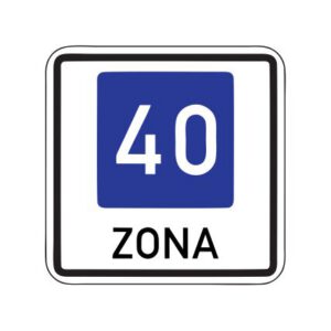 Norādījuma zīme Nr.531/Ieteicamā ātruma zona, 900x900mm, 1. atstarošanas klase