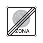 Norādījuma zīme Nr.524/Stāvēšanas aizlieguma zonas beigas, 900x900mm, 1. atstarošanas klase