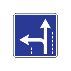 Norādījuma zīme Nr.518/Braukšanas virziens joslā, 700x700mm, 1. atstarošanas klase