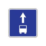 Norādījuma zīme Nr.505/Josla pasažieru sabiedriskajiem transportlīdzekļiem, 700x700mm, 2. atstarošanas klase