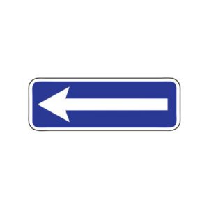 Norādījuma zīme Nr.504/Izbraukšana uz vienvirziena ceļa, 1050x350mm, 2. atstarošanas klase