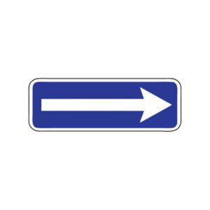 Norādījuma zīme Nr.503/Izbraukšana uz vienvirziena ceļa, 1050x350mm, 1. atstarošanas klase