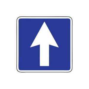 Norādījuma zīme Nr.501/Vienvirziena ceļš, 600x600mm, 1. atstarošanas klase