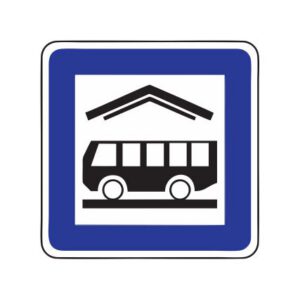 Servisa zīme Nr.625/Autoosta, 700x700mm, 1. atstarošanas klase