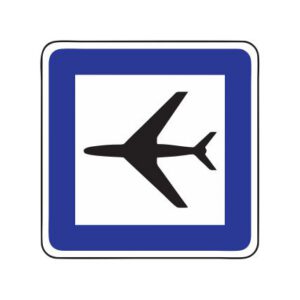 Servisa zīme Nr.624/Lidosta (lidlauks), 600x900mm, 2. atstarošanas klase