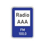 Servisa zīme Nr.623/Radiokanāls ceļa satiksmes informācijas sniegšanai, 600x900mm, 2. atstarošanas klase