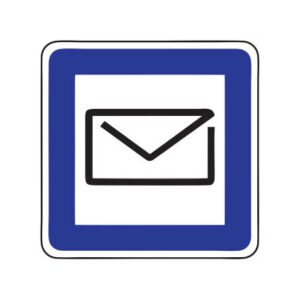 Servisa zīme Nr.622/Pasts, 600x900mm, 1. atstarošanas klase