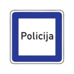 Servisa zīme Nr.620/Policija, 600x600mm, 1. atstarošanas klase