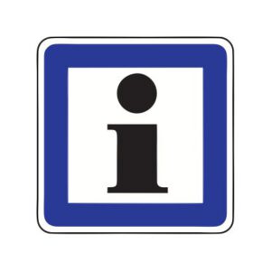 Servisa zīme Nr.619/Tūrisma informācija, 700x700mm, 2. atstarošanas klase