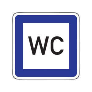 Servisa zīme Nr.617/Tualete, 700x700mm, 2. atstarošanas klase