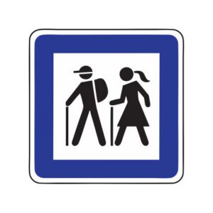 Servisa zīme Nr.616/Gājēju maršruts, 600x900mm, 2. atstarošanas klase