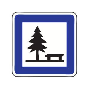 Servisa zīme Nr.615/Atpūtas vieta, 700x700mm, 2. atstarošanas klase