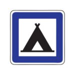 Servisa zīme Nr.612/Kempings, 600x600mm, 1. atstarošanas klase