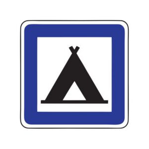 Servisa zīme Nr.612/Kempings, 600x600mm, 1. atstarošanas klase