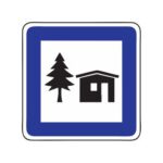 Servisa zīme Nr.611/Jaunatnes tūrisma mītne, 700x1050mm, 2. atstarošanas klase