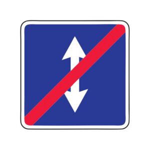 Nr.747/Maiņvirziena satiksmes beigas, 700x700mm, 2. atstarošanas klase