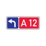 Zīme Nr.744/Ceļa numurs un virziens, 950x350mm, 1. atstarošanas klase